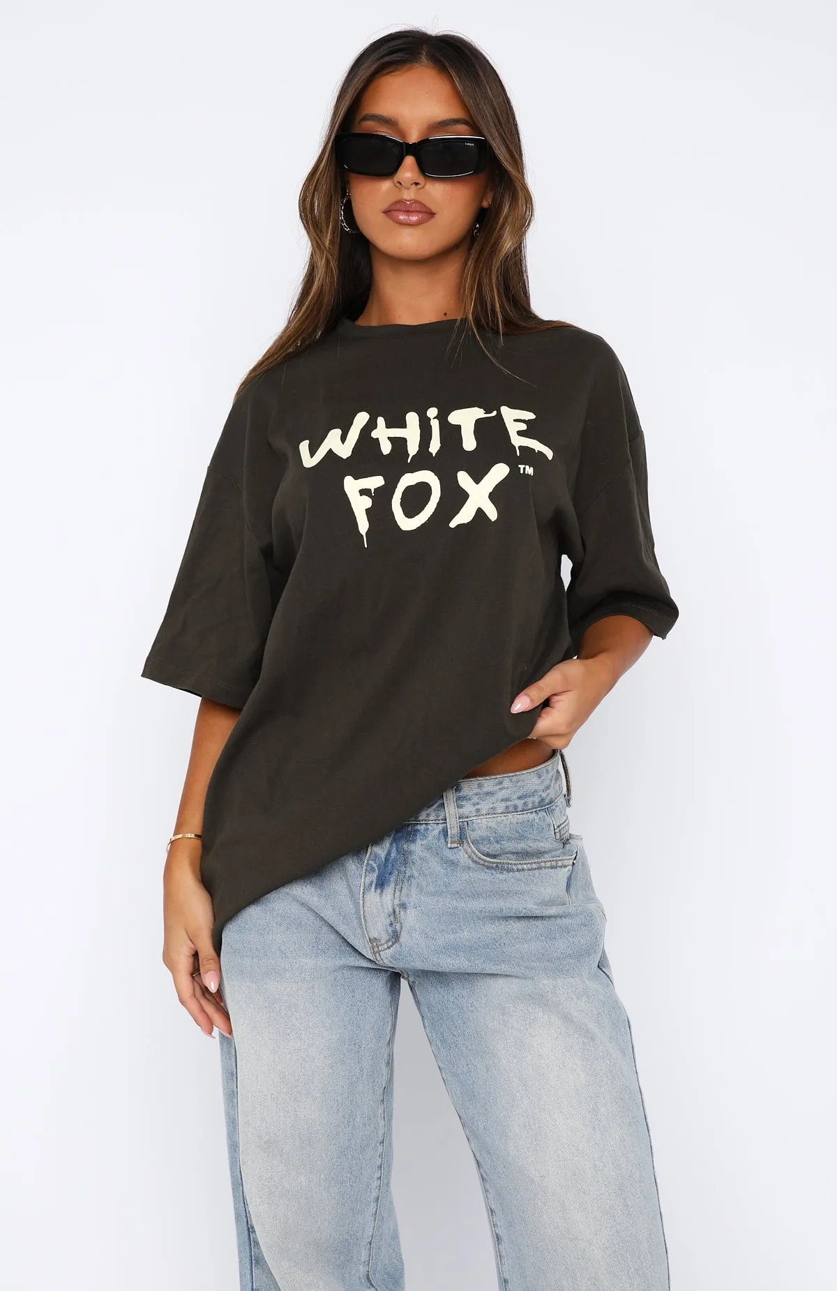 Let's Change It Up Oversized Tee Dark Charcoal