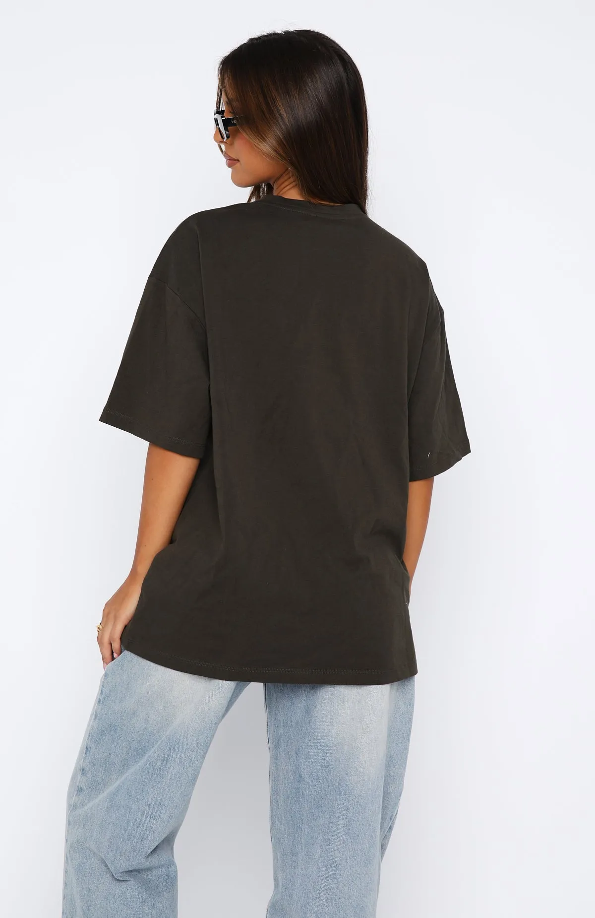 Let's Change It Up Oversized Tee Dark Charcoal