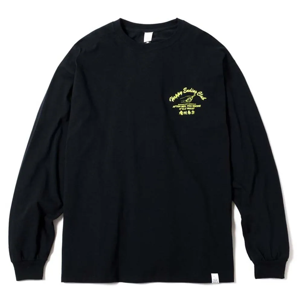 MAGICSTICK HAPPY ENDING CLUB LS TEE -BLACK