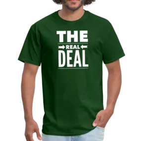 Mens T-Shirts, The Real Deal Graphic Text Style Shirt