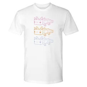 Minecraft Axolotl Outline Unisex T-Shirt