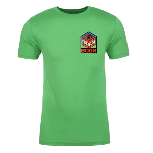 Minecraft Boom Badge Adult Short Sleeve T-Shirt