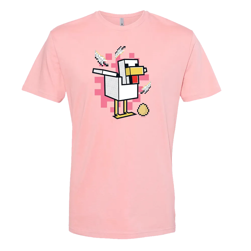 Minecraft Jolly Mobs Chicken Adult Short Sleeve T-Shirt