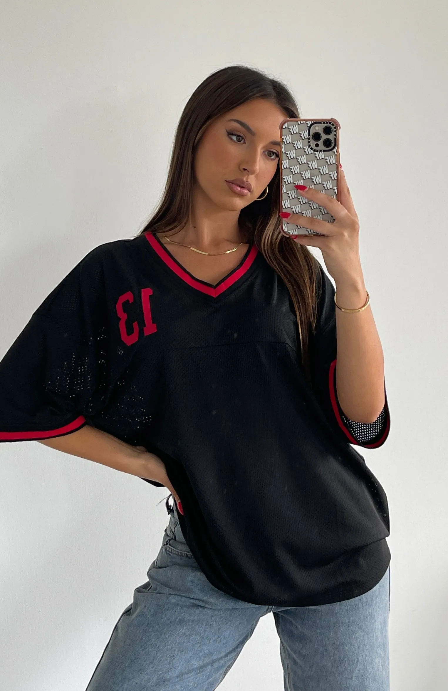 Moves To Make Oversized Sports Tee Black