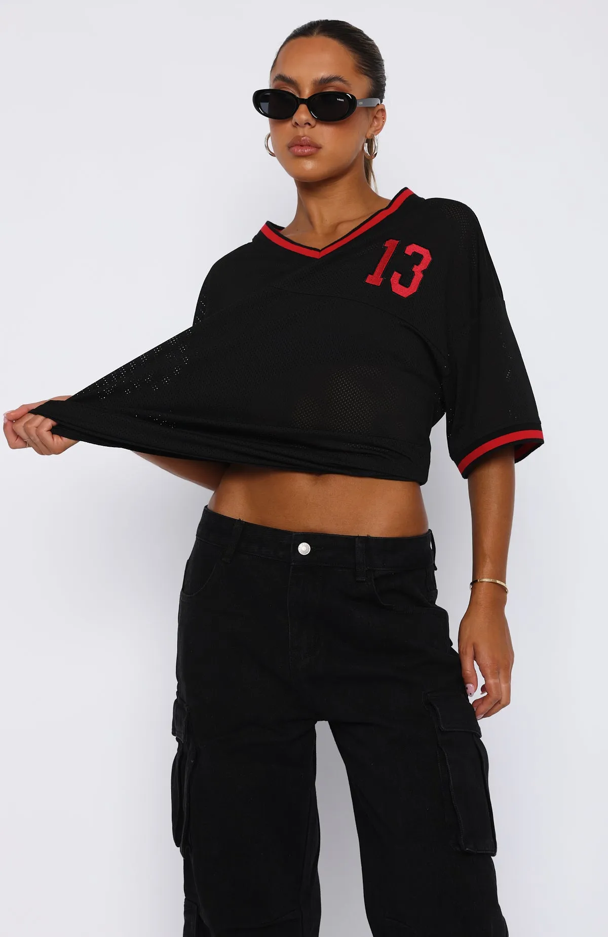 Moves To Make Oversized Sports Tee Black