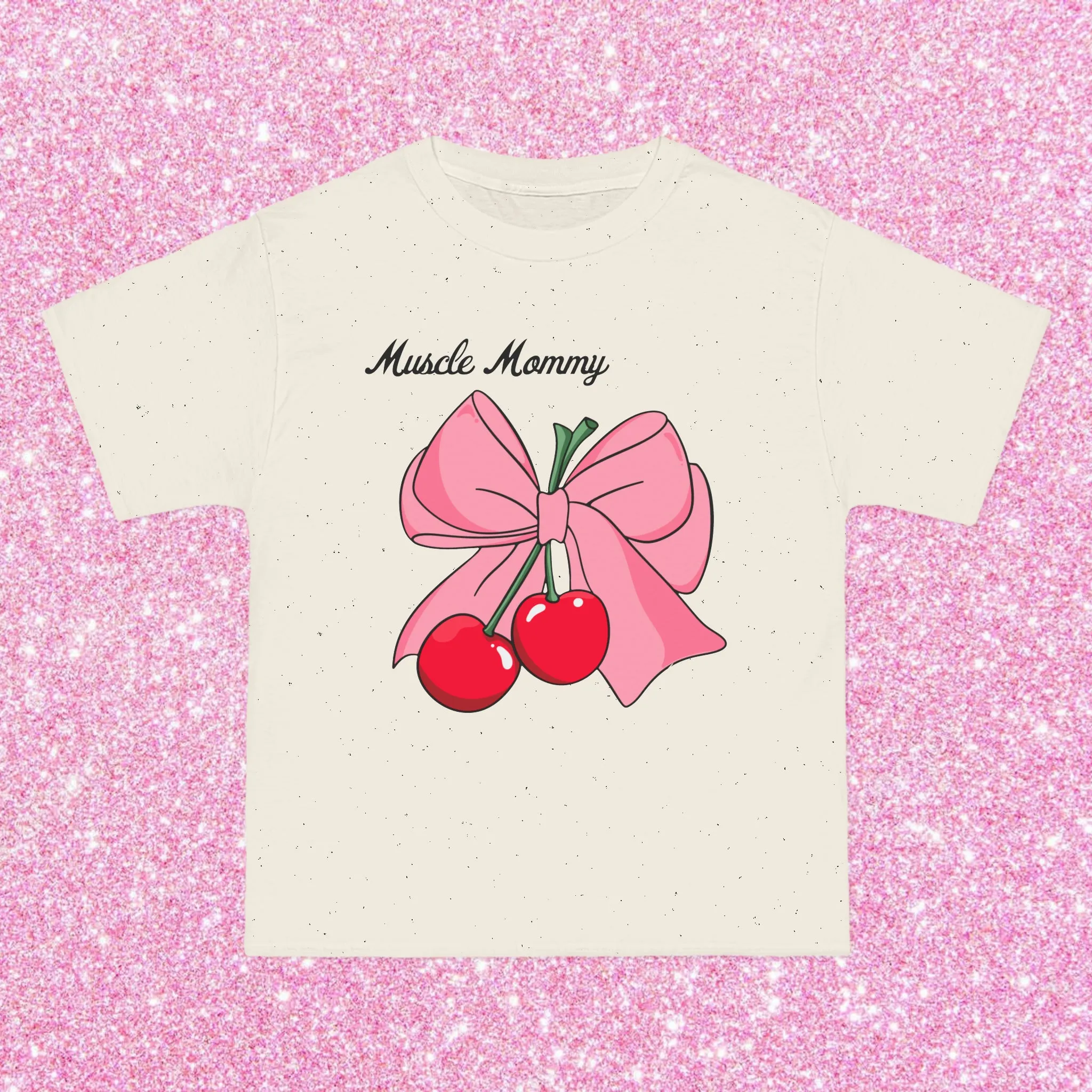 MUSCLE MOMMY (BOW)- TEE