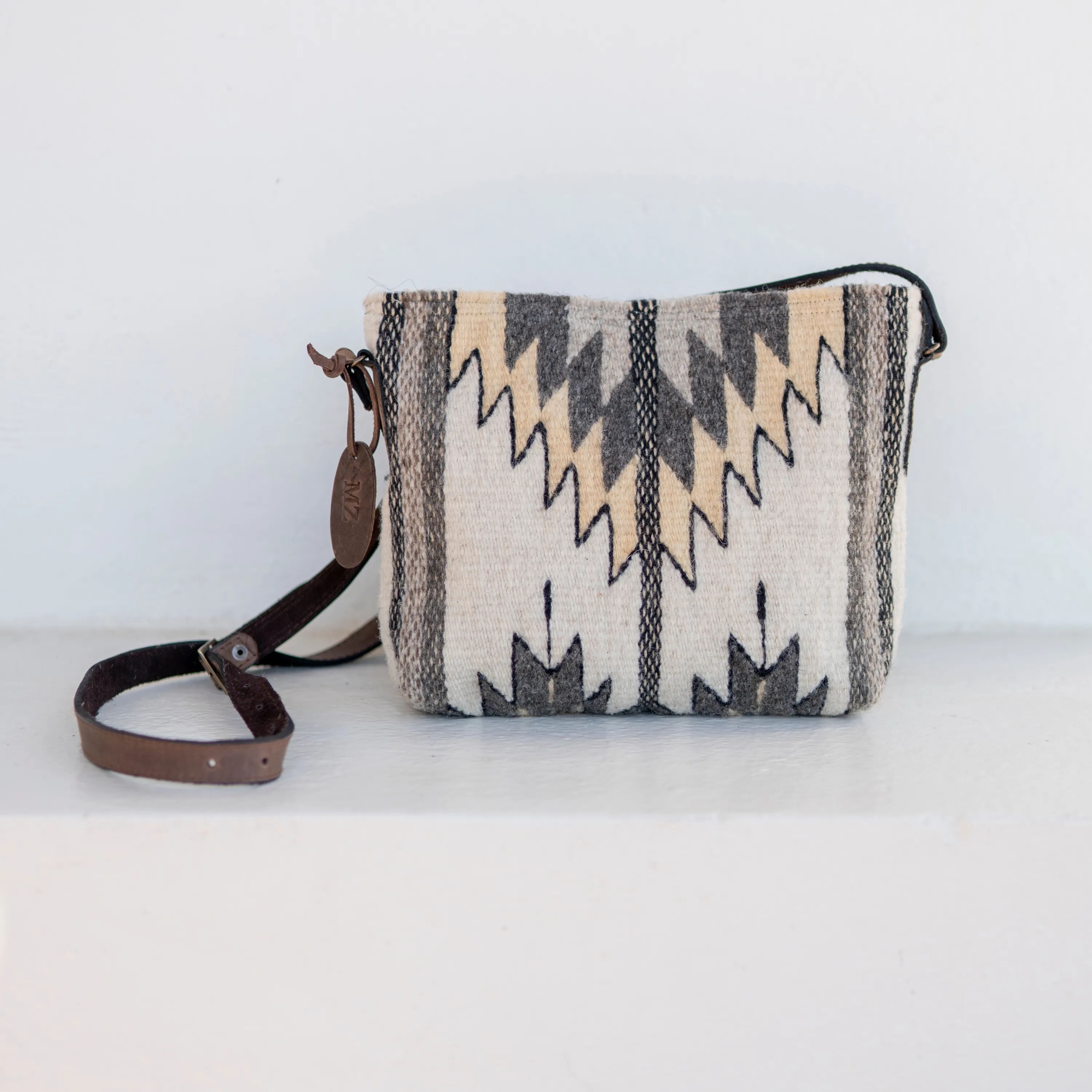 Natural Chevrons Crossbody