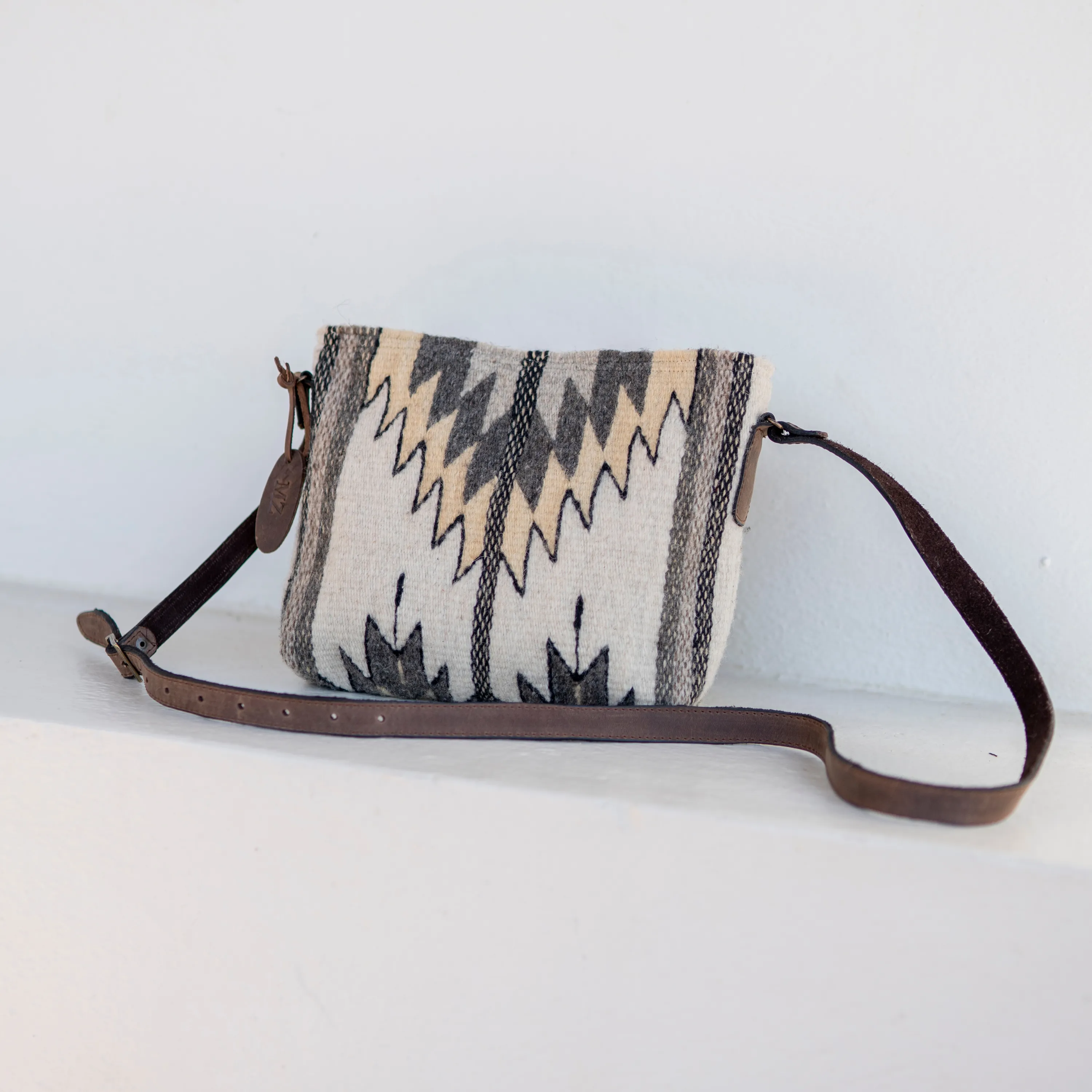 Natural Chevrons Crossbody