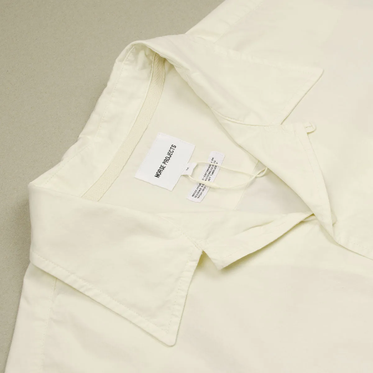 Norse Projects - Carsten Cotton Tencel Shirt - Enamel White