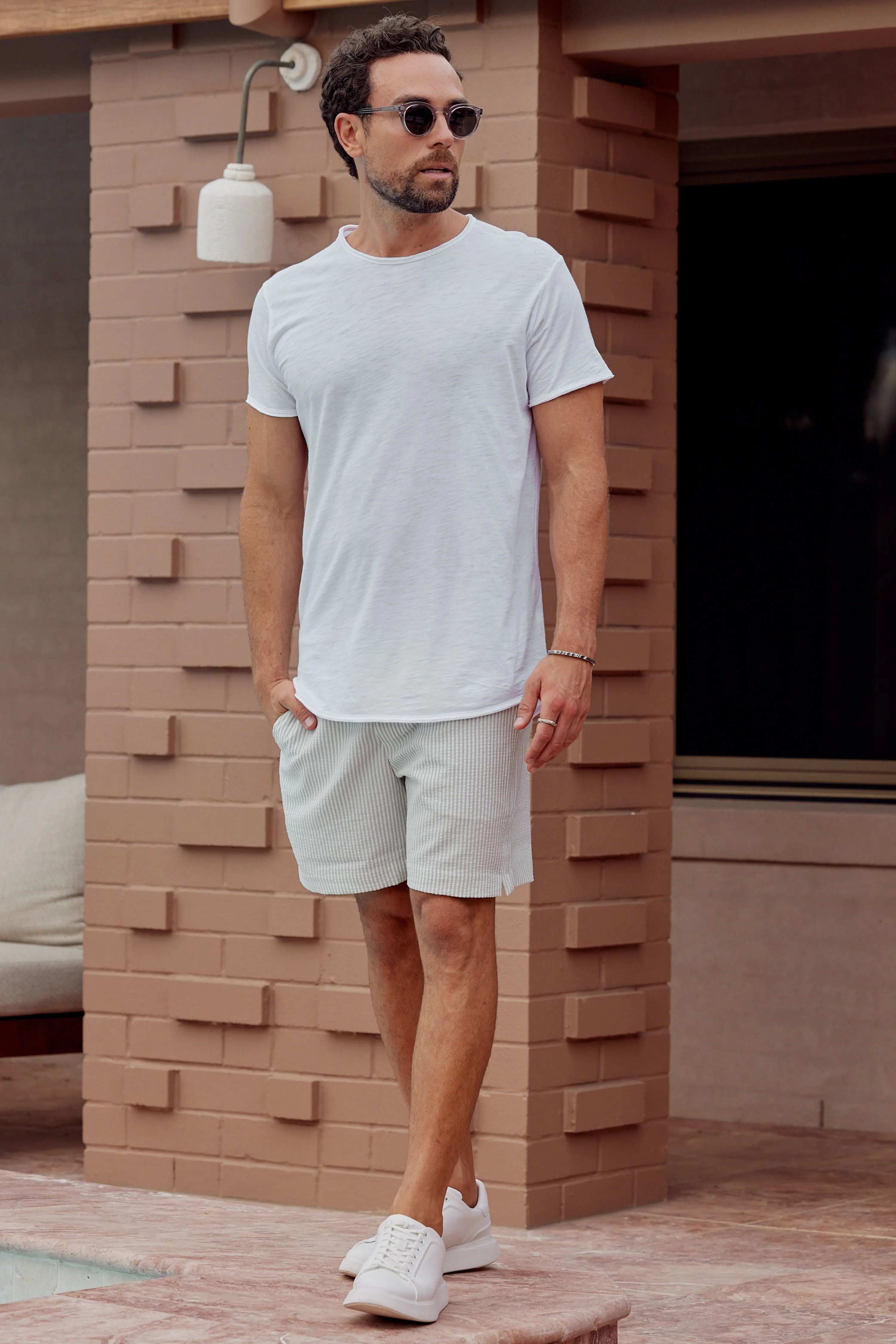 ORTEGA SLUB TEE - WHITE