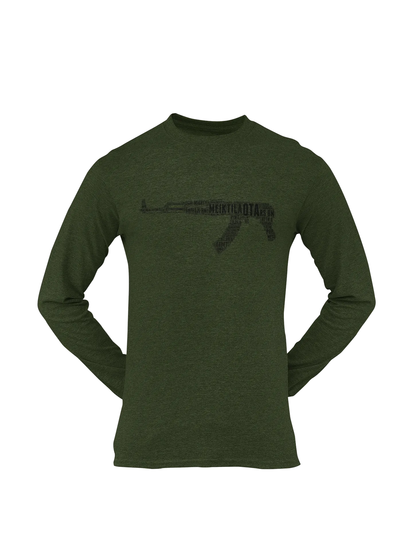 OTA T-shirt - Word Cloud Meiktila - AK-47 Folding Stock (Men)