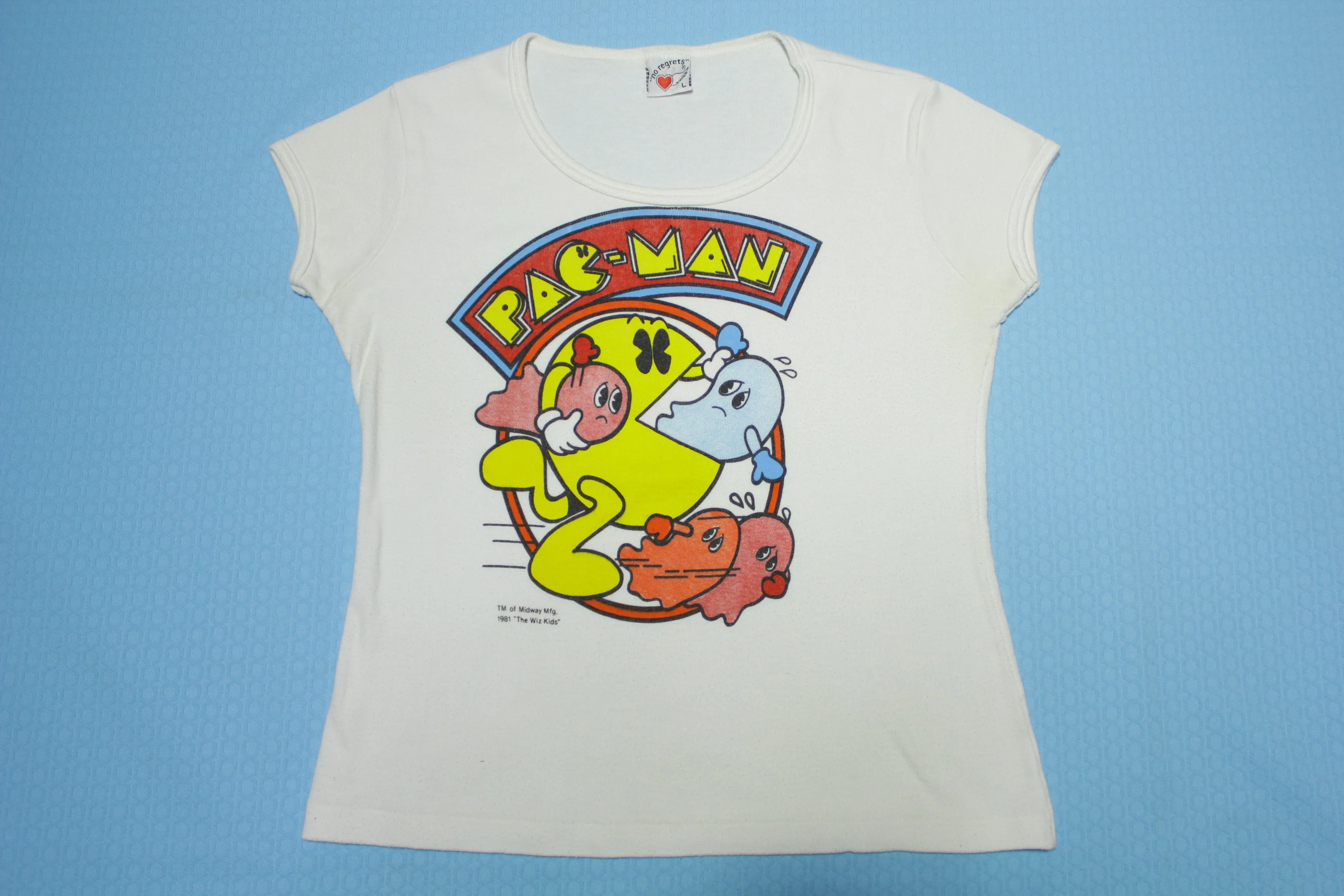 Pac Man Vintage 1981 Video Game 80's Women's Cut T-Shirt