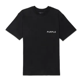 Purple Brand Textured Jersey T-shirt (Black) - P104-JBBT124