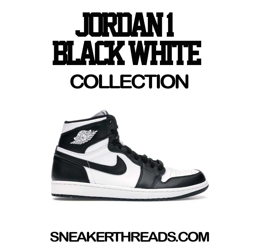 Retro 1 Black And White Shirt - Goat - Black