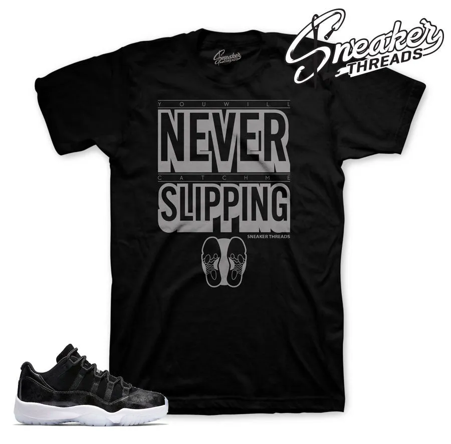 Retro 11 Barons Slipping BLACK Shirt