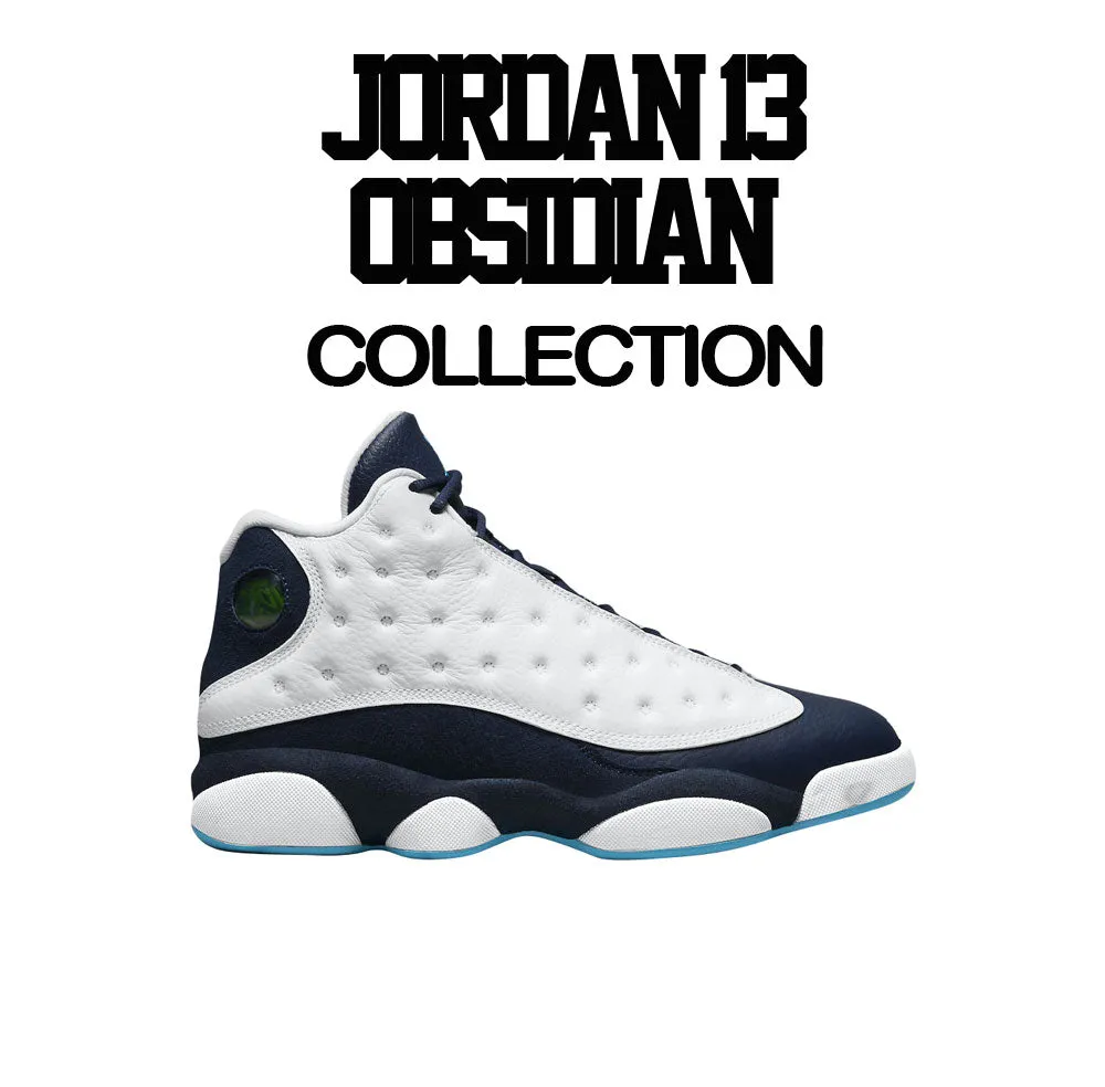 Retro 13 Obsidian Shirt - Nineties - White