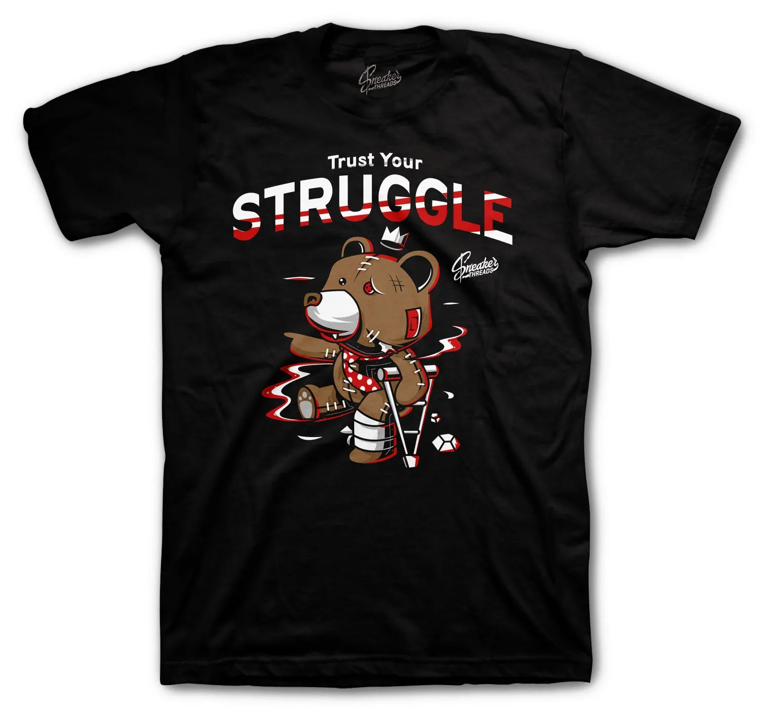 Retro 13 Red Flint Shirt - Trust Your Struggle - Black