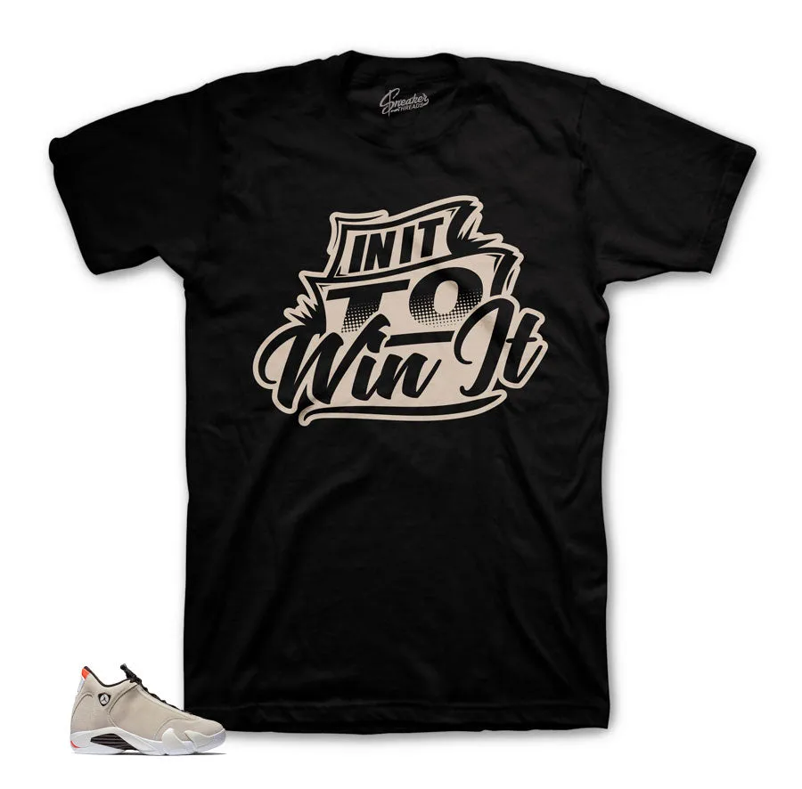 Retro 14 Desert Sand Shirt - Win It - Black