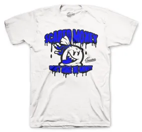 Retro 14 Hyper Royal Shirt - Scared Money - White