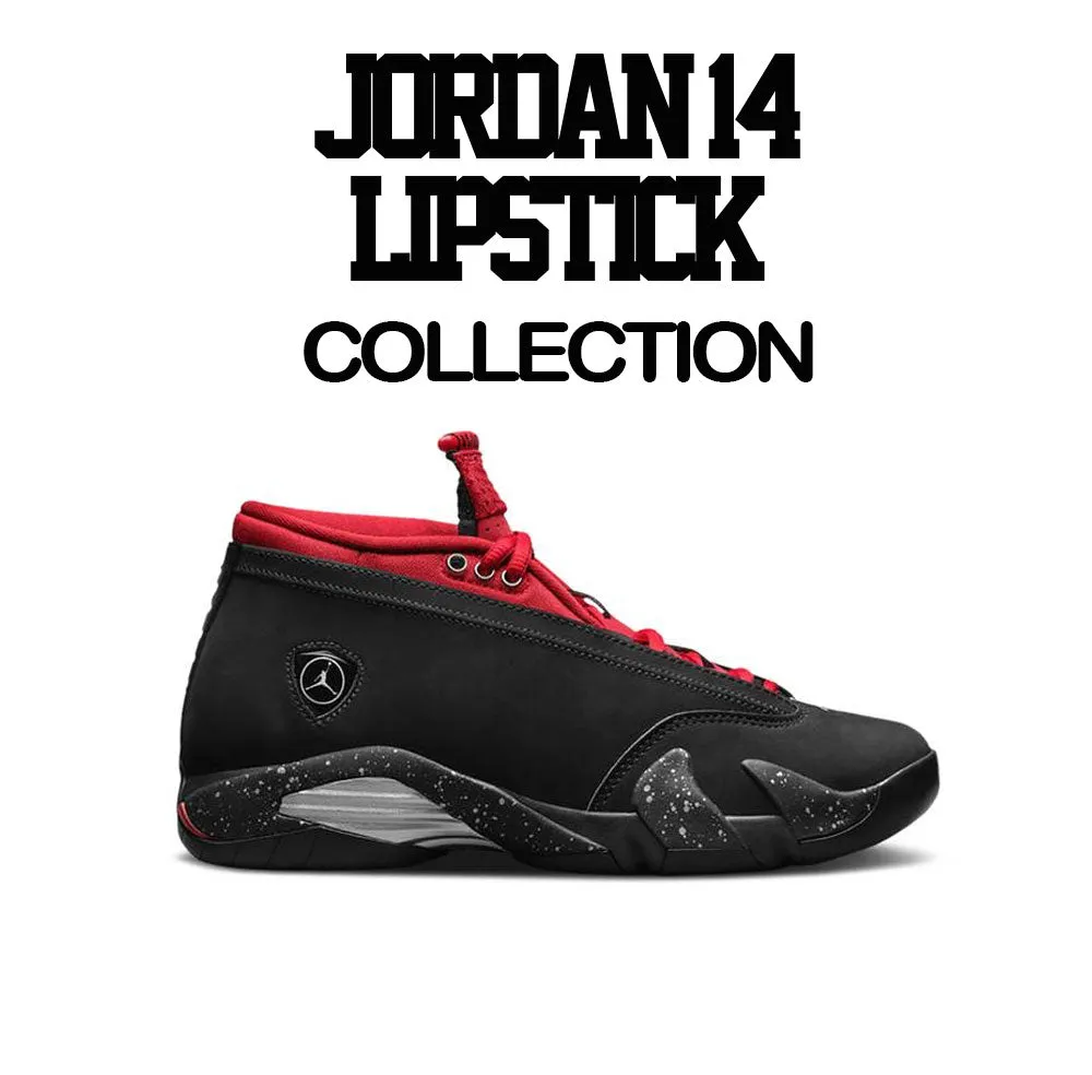 Retro 14 Lipstick Shirt - Bred Over Boys - Black