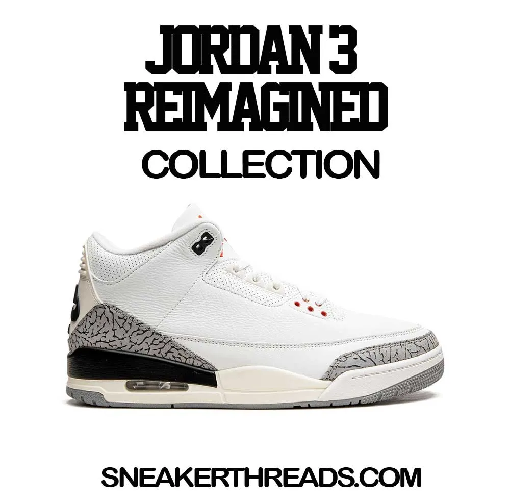 Retro 3 Reimagined White Cement Finesse Shirt