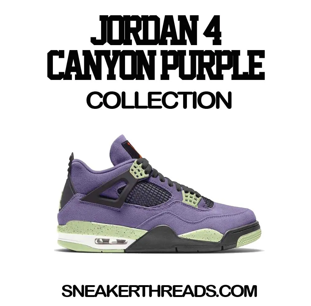 Retro 4 Canyon Purple Shirt - Finesse - Black