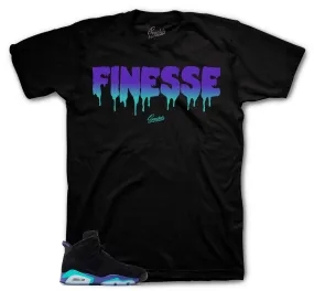 Retro 6 Aqua Shirt - Finesse - Black