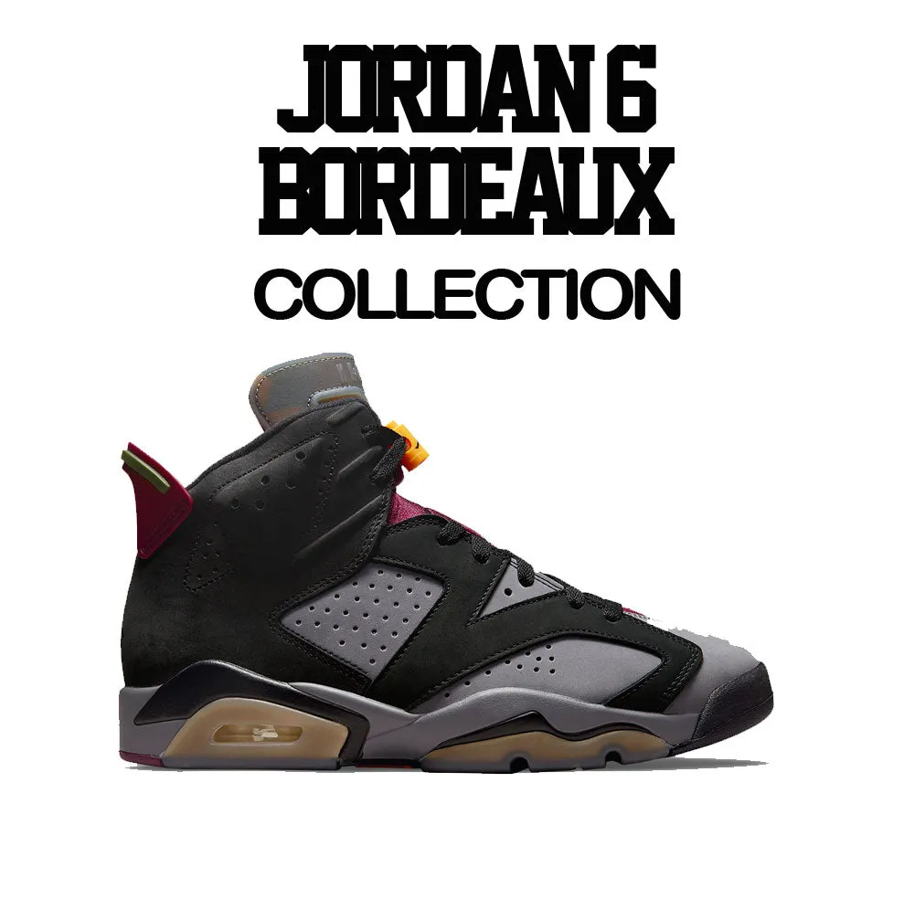 Retro 6 Bordeaux Shirt - Playing for Keeps- Black