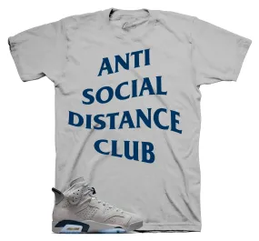 Retro 6 Georgetown Shirt - Social Distance - Grey