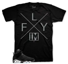 Retro 6 Metallic Silver Im Fly Shirt