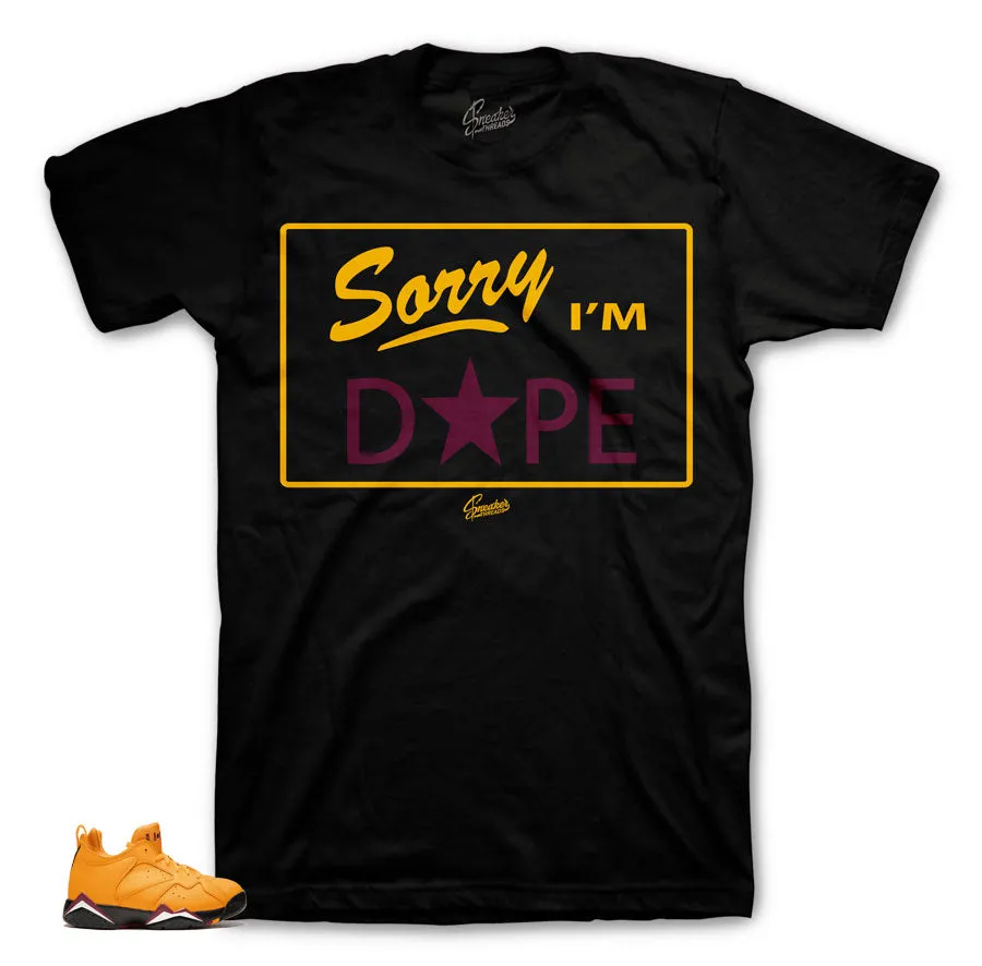 Retro 7 Low Taxi Shirt - Sorry - Black