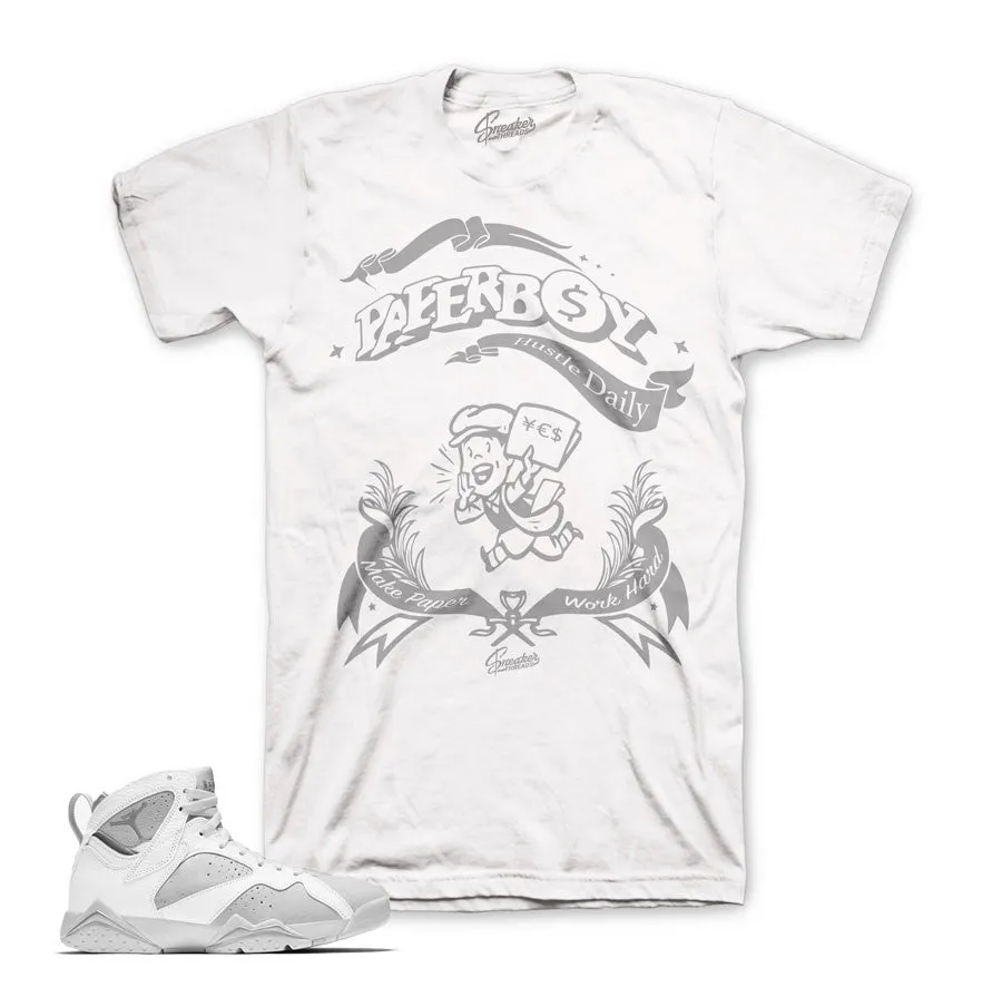 Retro 7 Pure Money Shirt - Paperboy - White