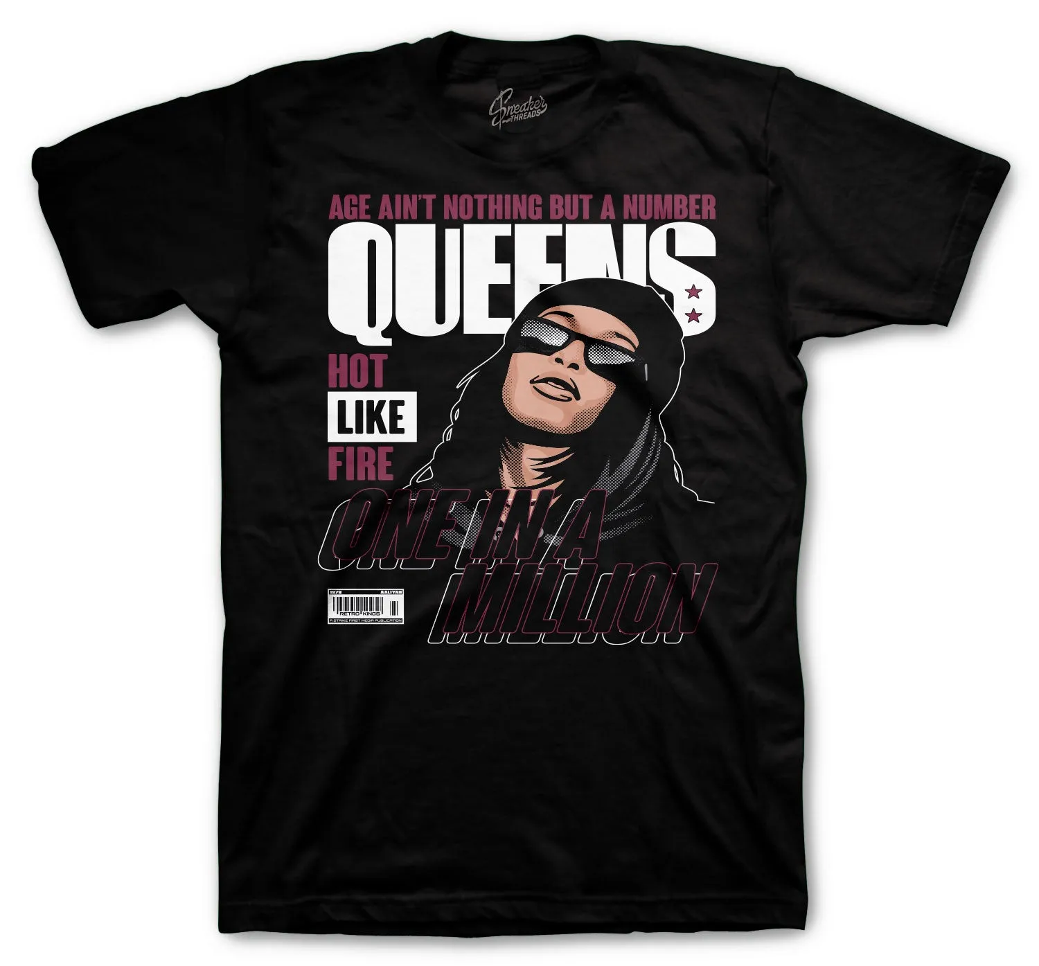 Retro 8 Burgundy Queens Shirt