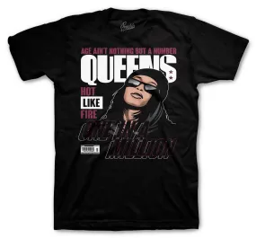 Retro 8 Burgundy Queens Shirt