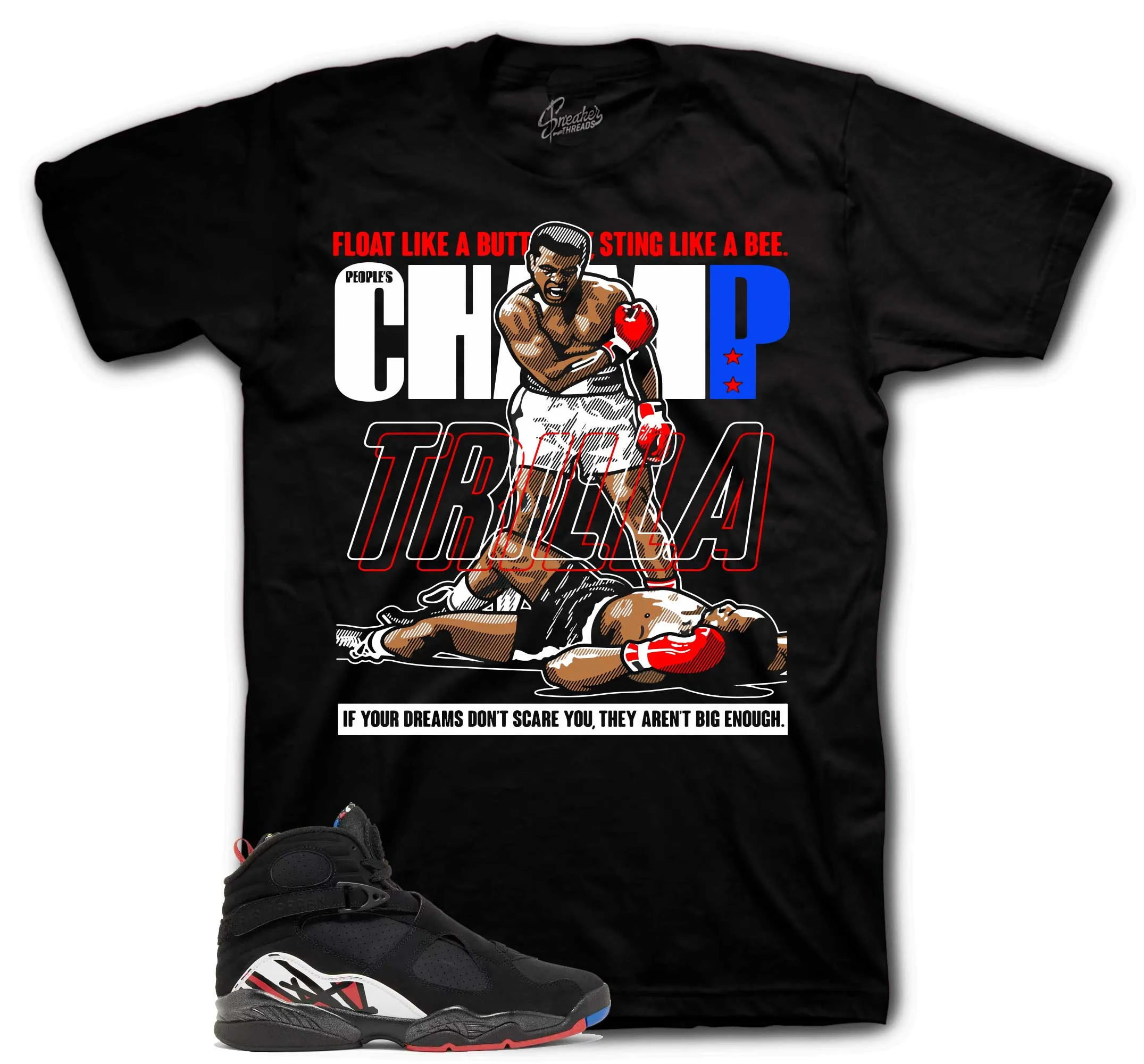 Retro 8 Playoffs Shirt - Trilla - Black