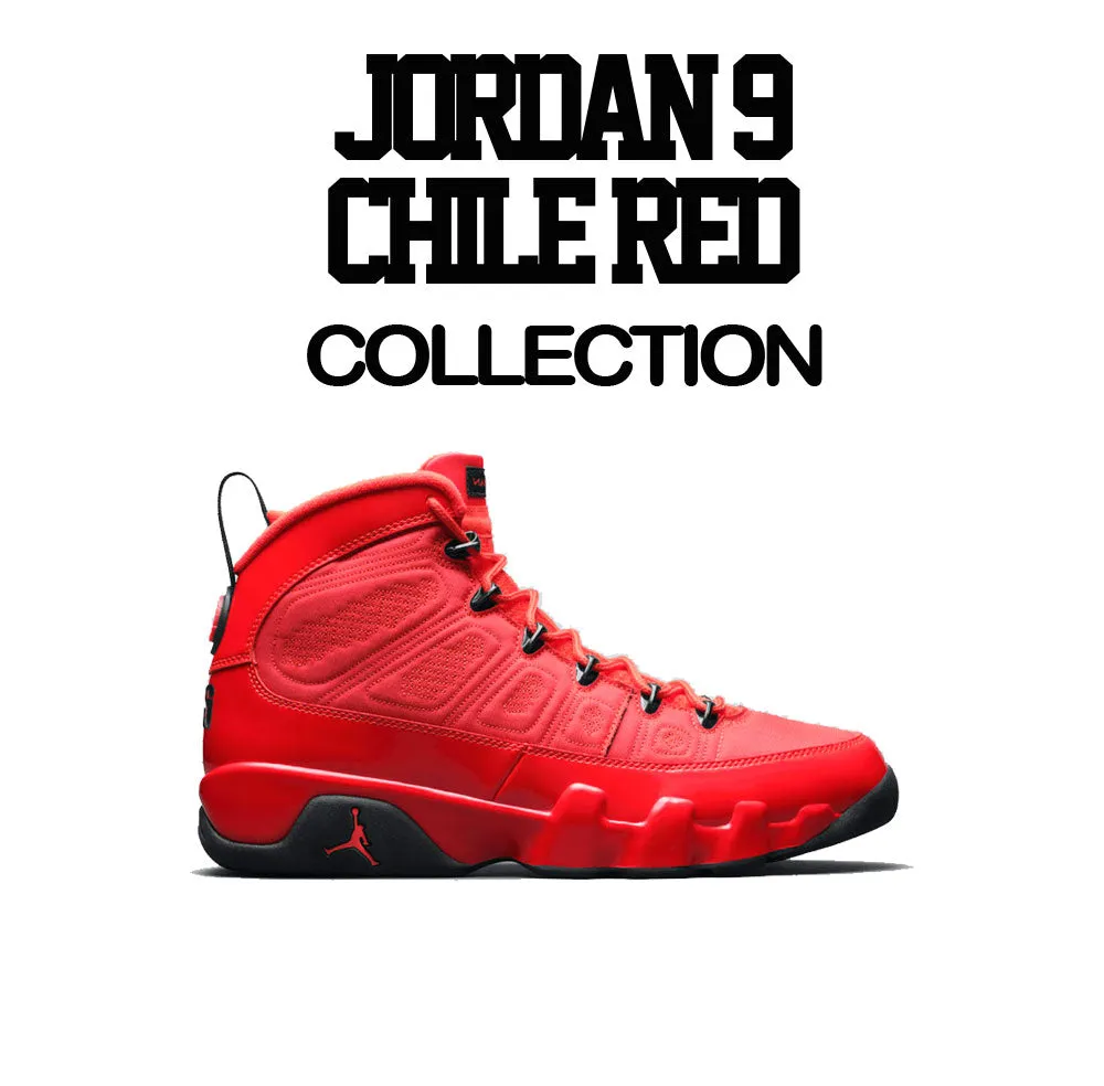 Retro 9 Chile Red ST Drip Shirt