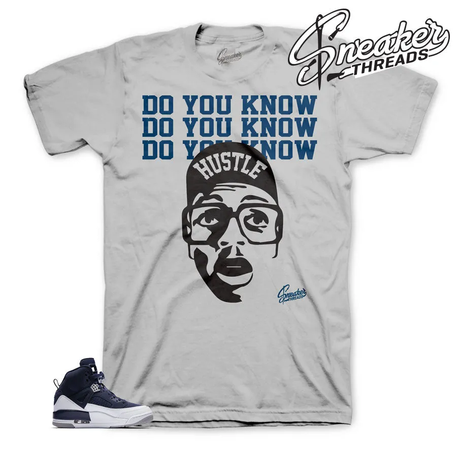 Retro Spizike Navy Do You Know Shirt