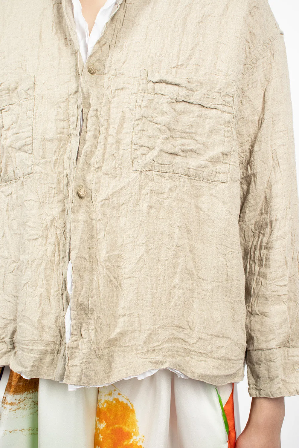 Reversible Lined Shirt Raw/White