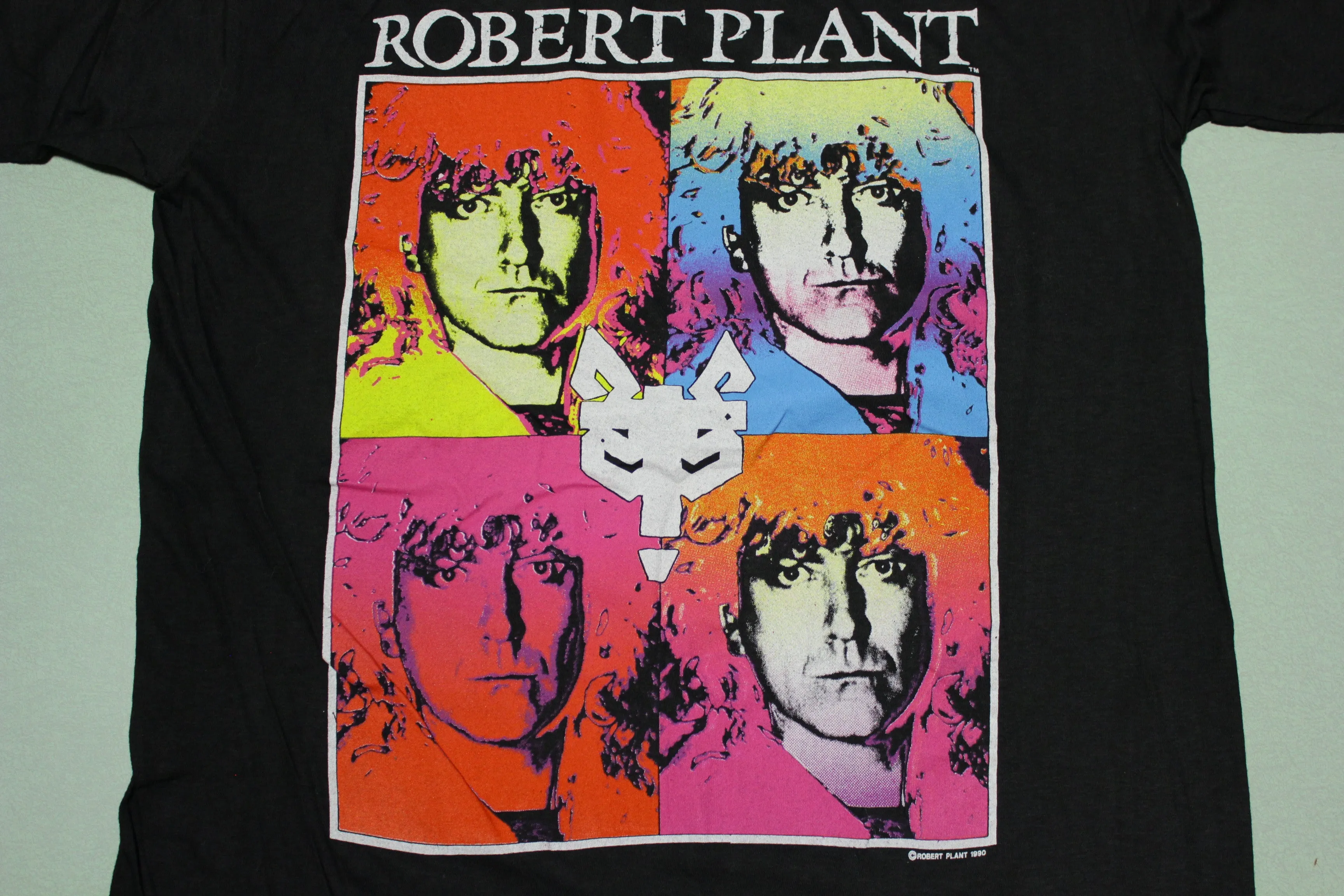 Robert Plant Led Zeppelin Manic Nirvana 1990 Vintage Tour T-Shirt