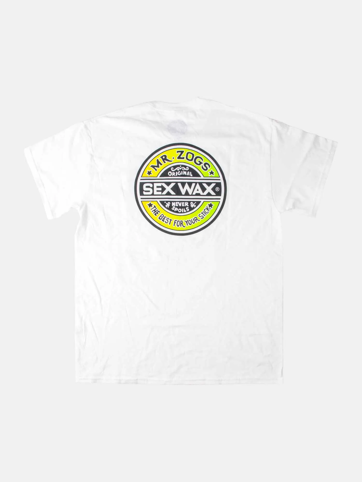 Sex Wax Fade Yellow Green Tee - White