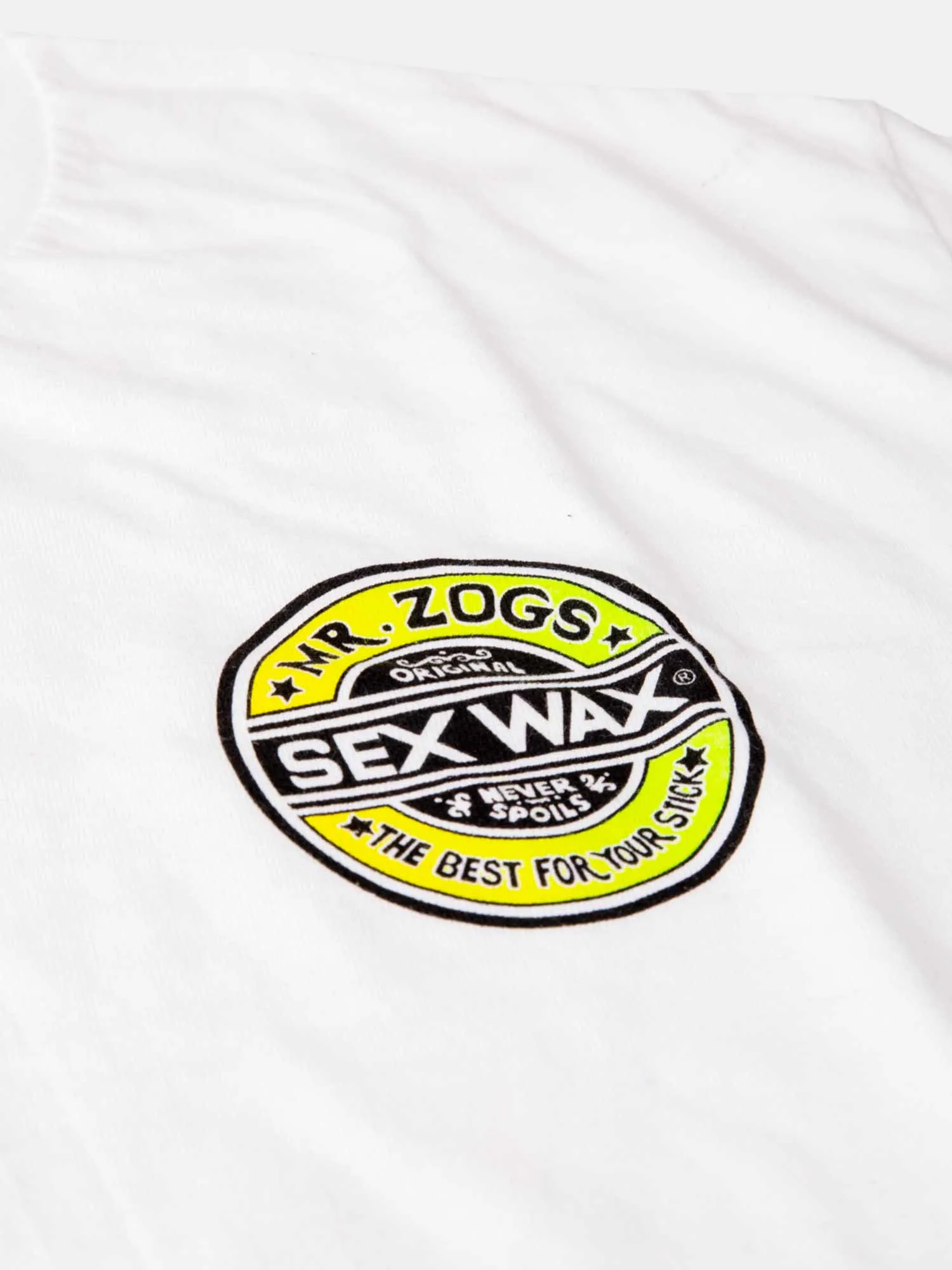 Sex Wax Fade Yellow Green Tee - White