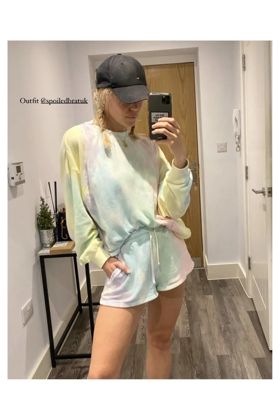 Show Me Your Mumu Tie Dye Girlfriend Shorts as seen on Chloe Meadows