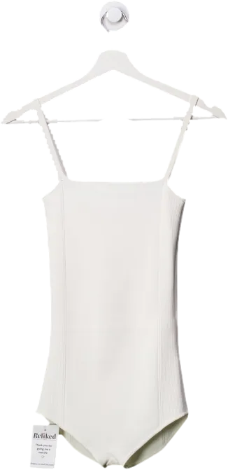 sir. White Stretch-knit Bodysuit UK S