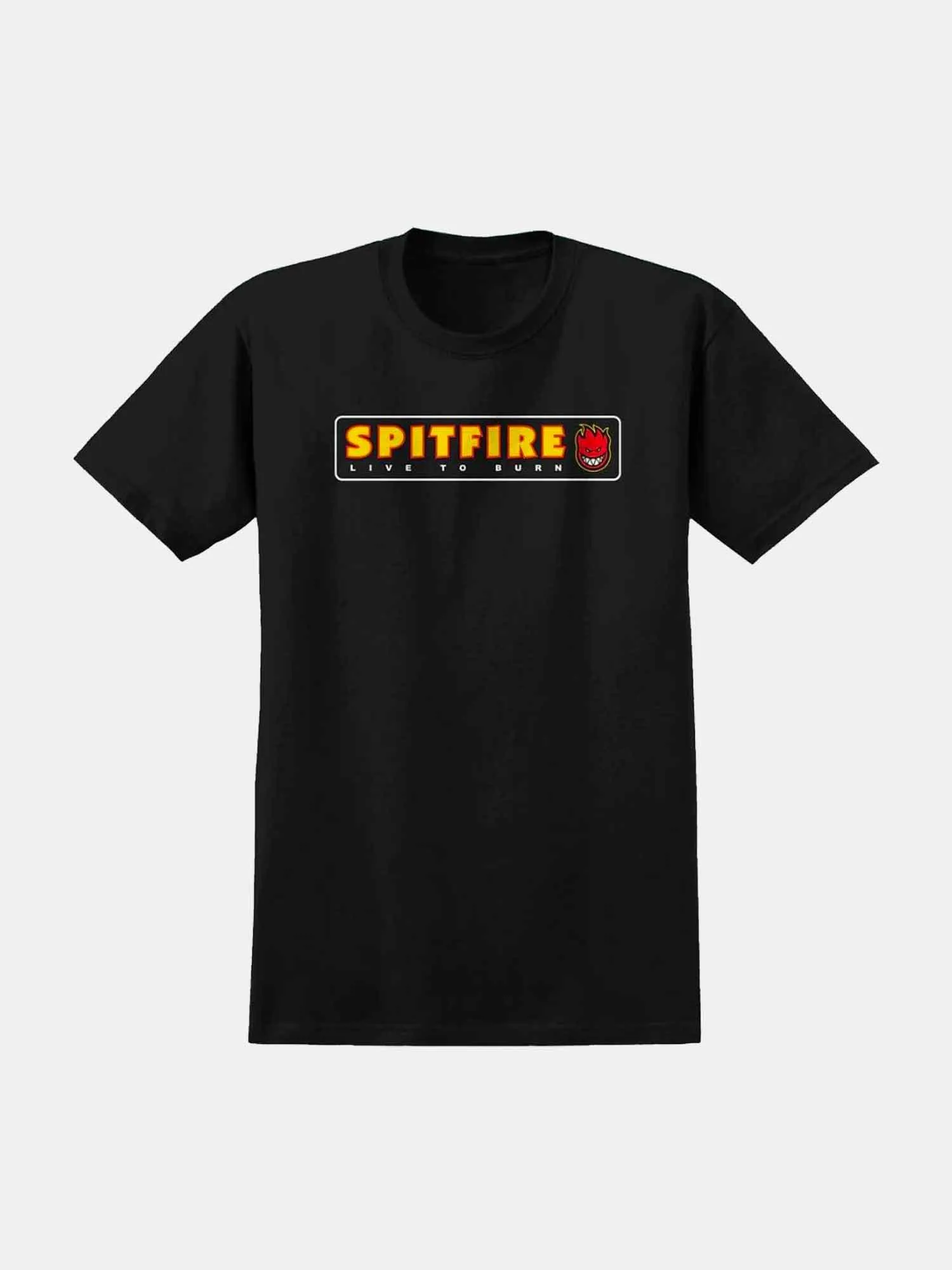 Spitfire Live To Burn Tee - Black