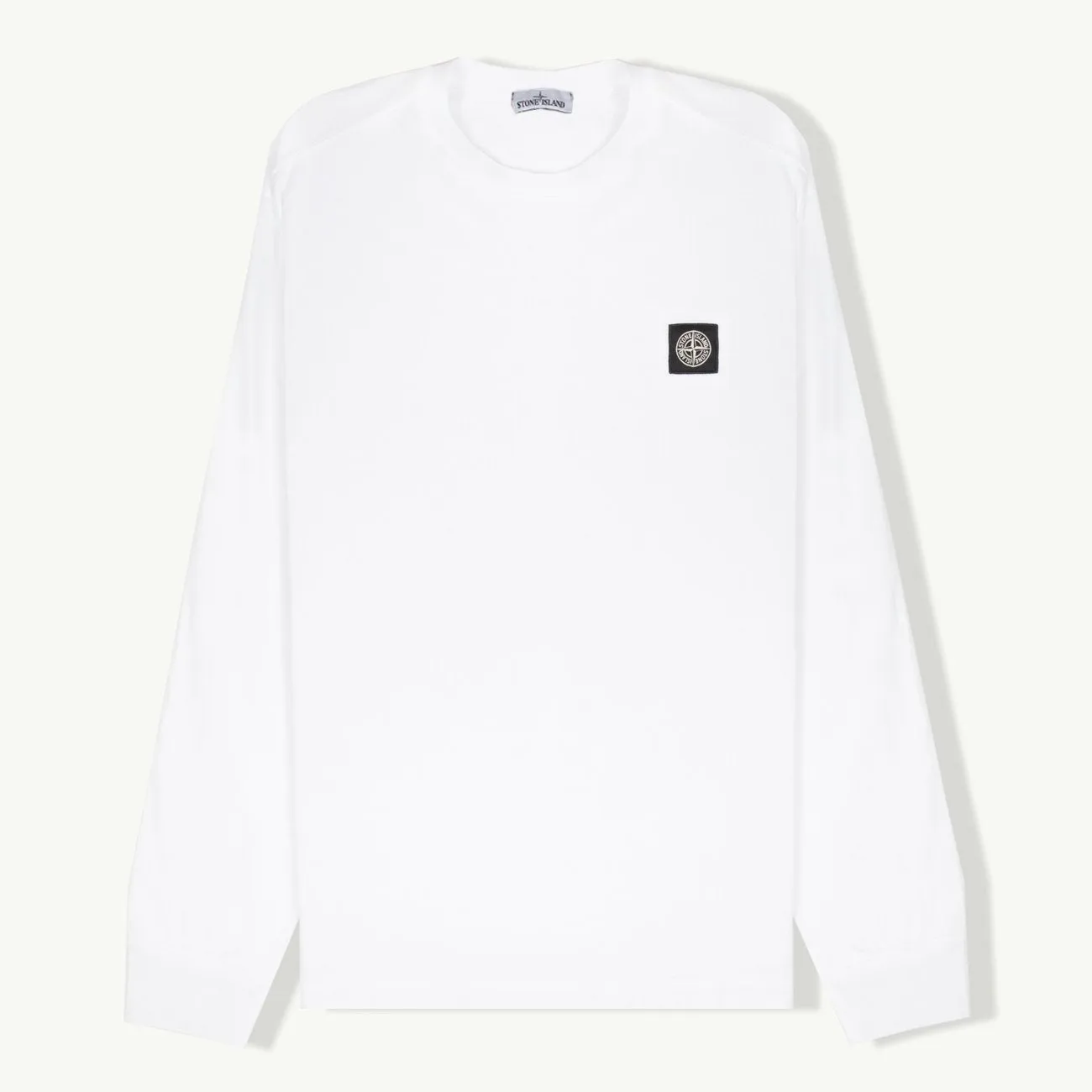 T-Shirt LS Stone Island Logo - White