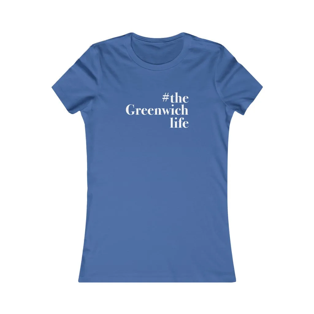 #thegreenwichlife Women's Favorite Tee - White Print