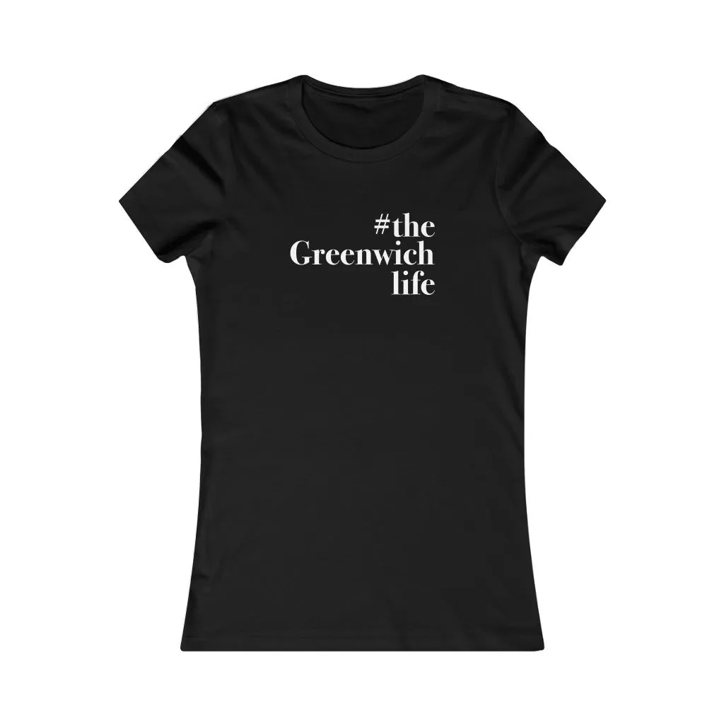 #thegreenwichlife Women's Favorite Tee - White Print