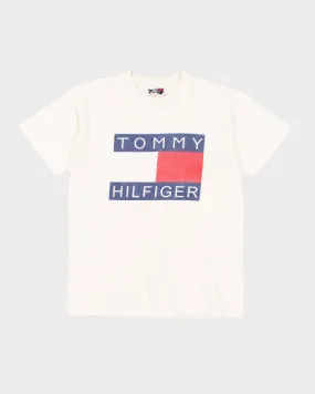 Vintage 90s Tommy Hilfiger Faded Branded Tee - L