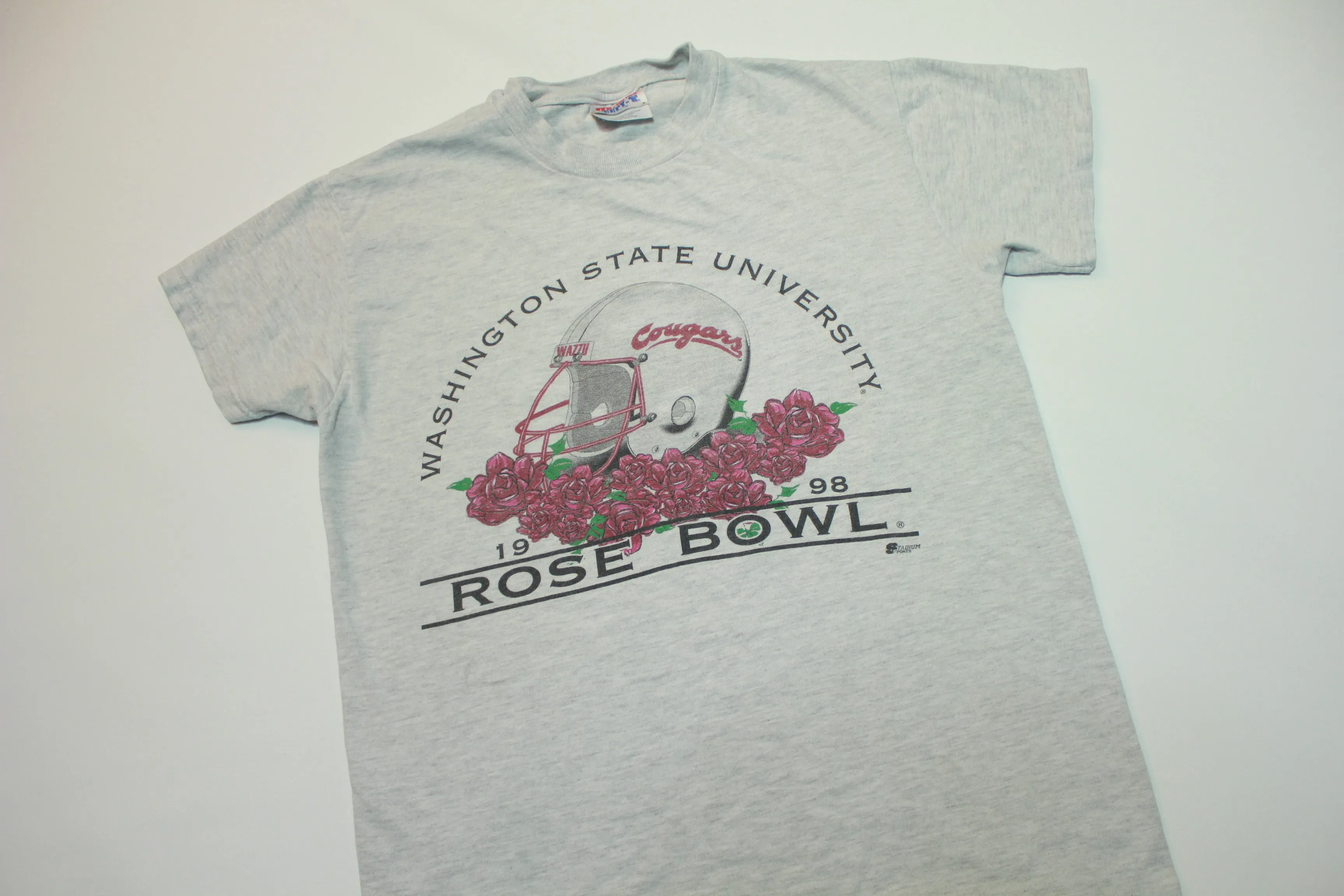 Washington State University WSU 1998 Rose Bowl Vintage 90's Stadium Sports T-Shirt