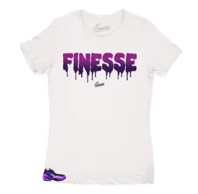 Women's Foam Purple Camo Shirt - Finesse - White